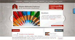 Desktop Screenshot of biblioteka.myslenice.pl