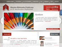 Tablet Screenshot of biblioteka.myslenice.pl